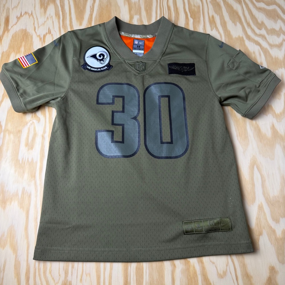 Nike Boys Los Angeles Rams Todd Gurley II Salute to Service Jersey Green Size M
